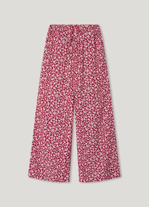 Pepe Jeans pantalón palazzo estampado floral