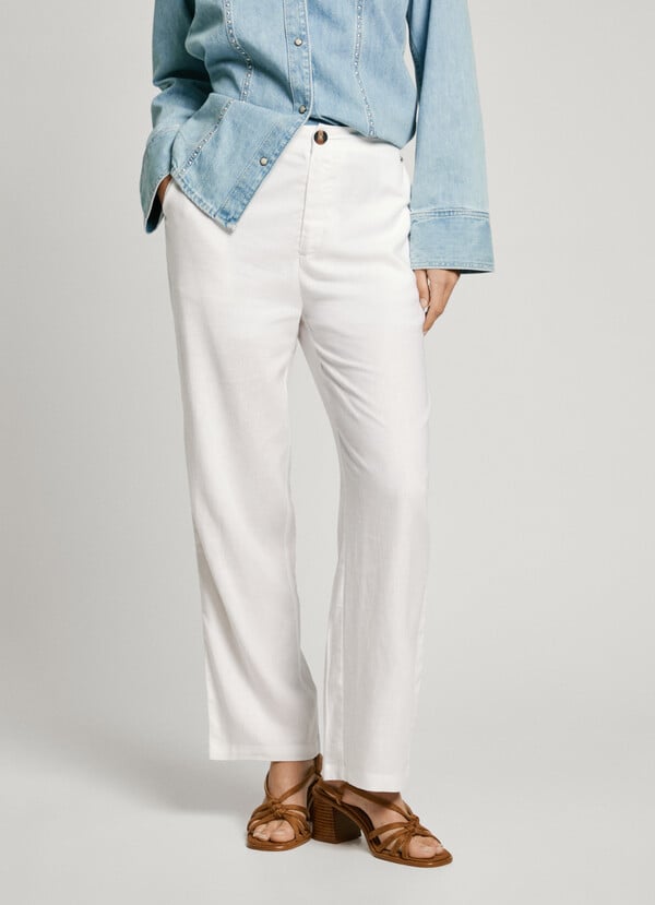 Pepe Jeans Pantalón Recto De Pinzas