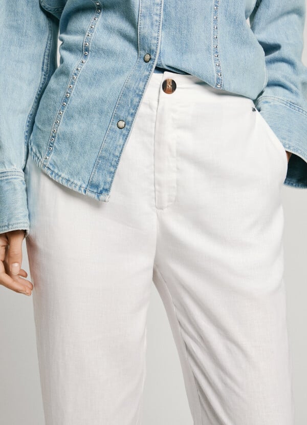 Pepe Jeans Pantalón Recto De Pinzas