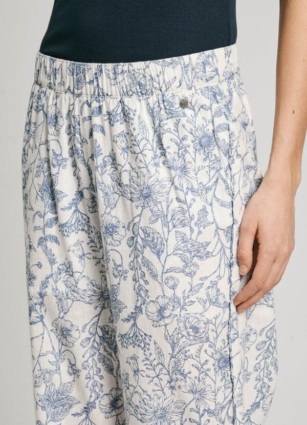 Pepe Jeans Pantalón Recto Estampado Floral