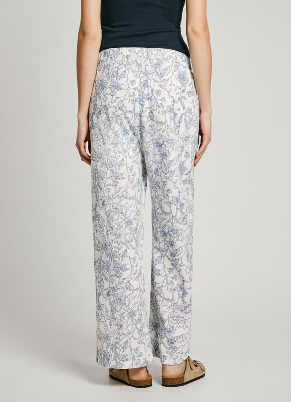 Pepe Jeans Pantalón Recto Estampado Floral