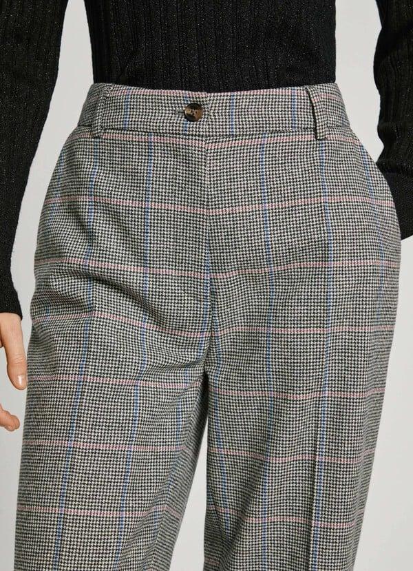 Pepe Jeans Pantalón Recto Pata De Gallo