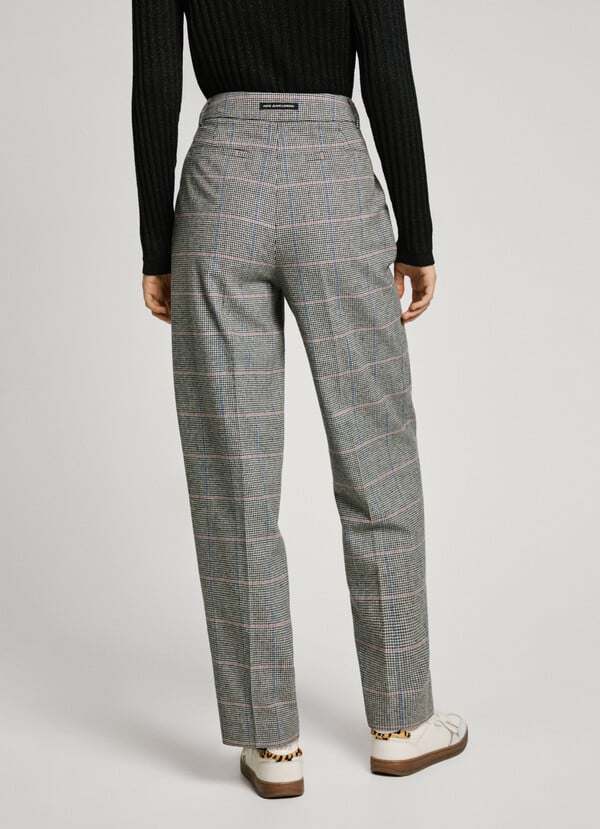 Pepe Jeans Pantalón Recto Pata De Gallo