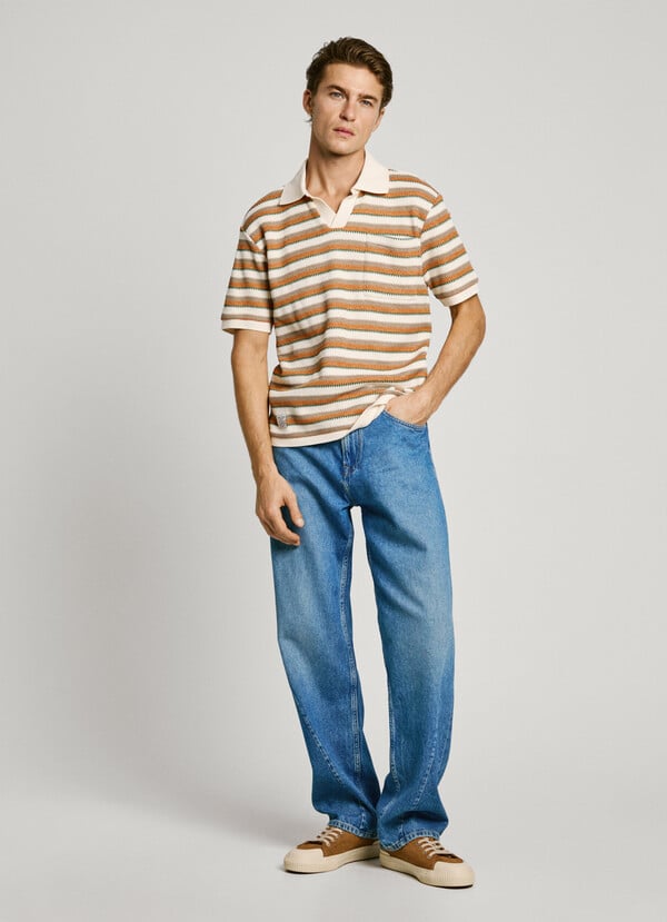 Pepe Jeans Polo Crochet De Rayas