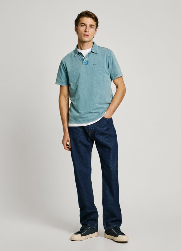 Pepe Jeans Polo Denim Monograma Bordado