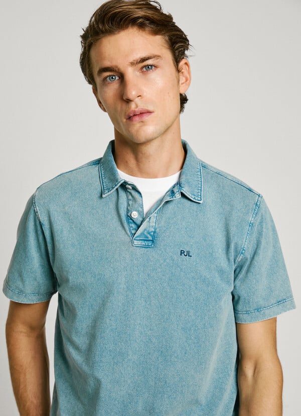 Pepe Jeans Polo Denim Monograma Bordado