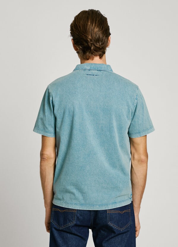 Pepe Jeans Polo Denim Monograma Bordado