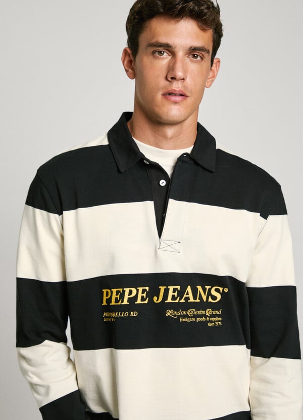 Pepe Jeans Polo Manga Larga Rayas Fit Relaxed