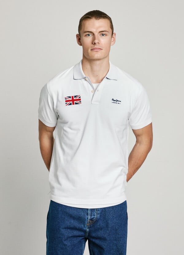 Pepe Jeans polo piqué union jack bordado