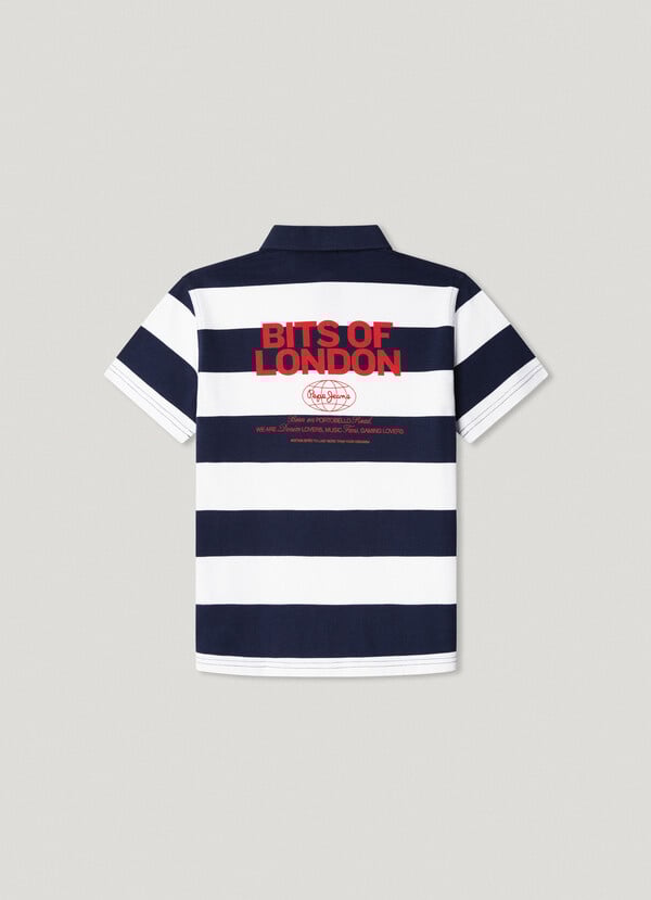 Pepe Jeans Polo Rayas Espalda Estampada