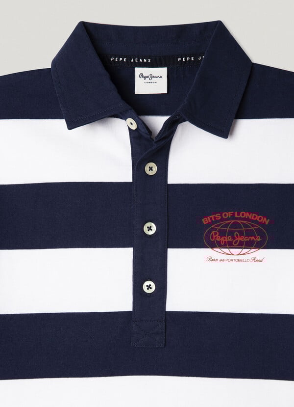 Pepe Jeans Polo Rayas Espalda Estampada