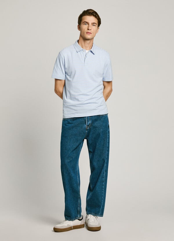 Pepe Jeans Polo Tejido Elástico De Rayas