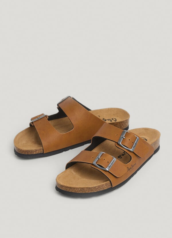 Pepe Jeans Sandalias Con Doble Hebilla