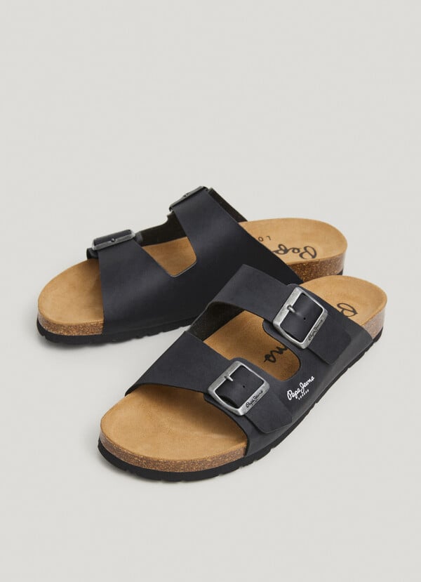 Pepe Jeans Sandalias Con Doble Hebilla