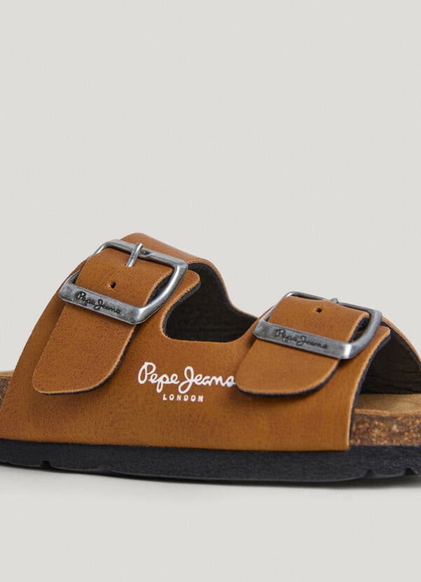 Pepe Jeans Sandalias Con Doble Hebilla