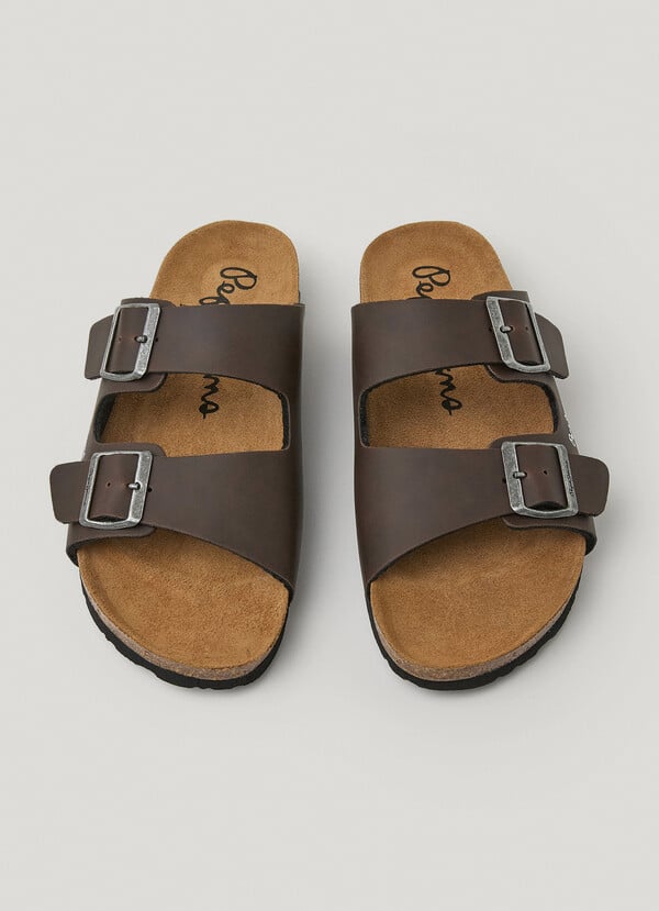 Pepe Jeans Sandalias Con Doble Hebilla