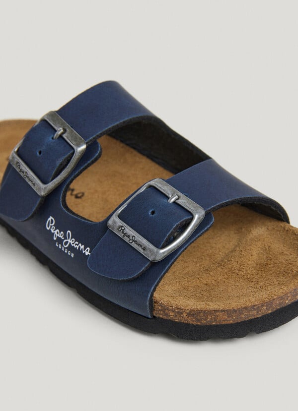 Pepe Jeans Sandalias Con Doble Hebilla