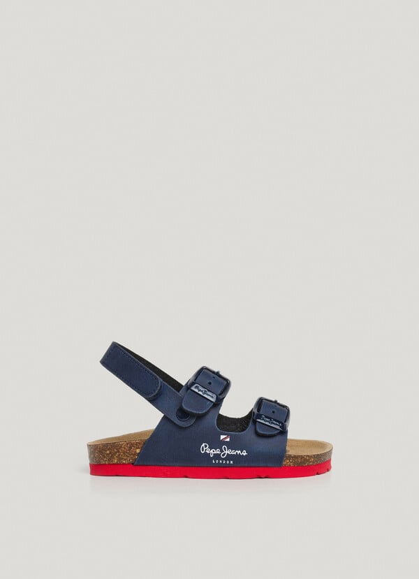 Pepe Jeans sandalias con doble hebilla