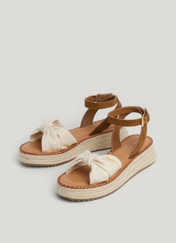 Pepe Jeans Sandalias De Cuña Con Tiras Cruzadas