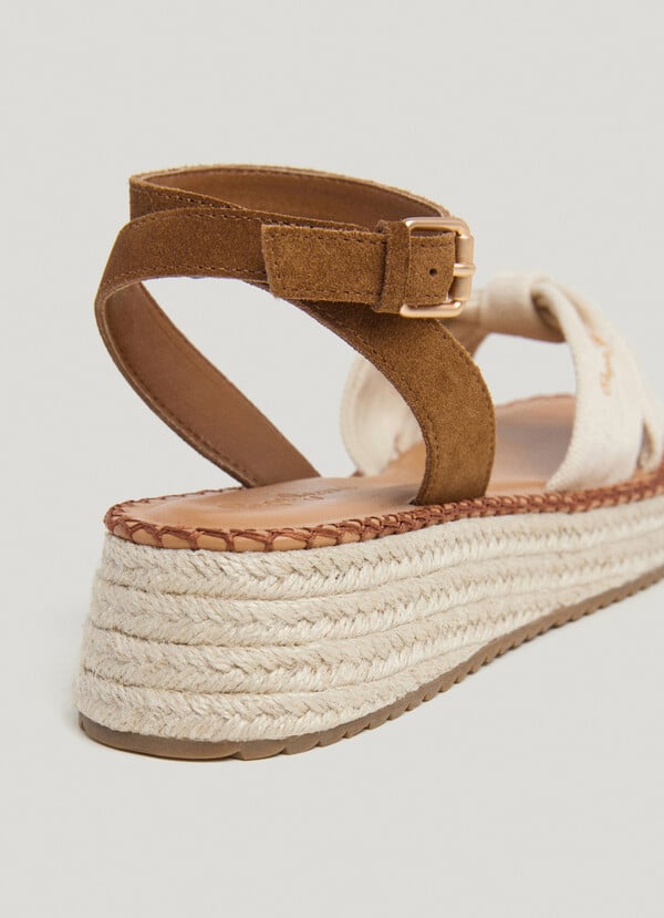 Pepe Jeans Sandalias De Cuña Con Tiras Cruzadas