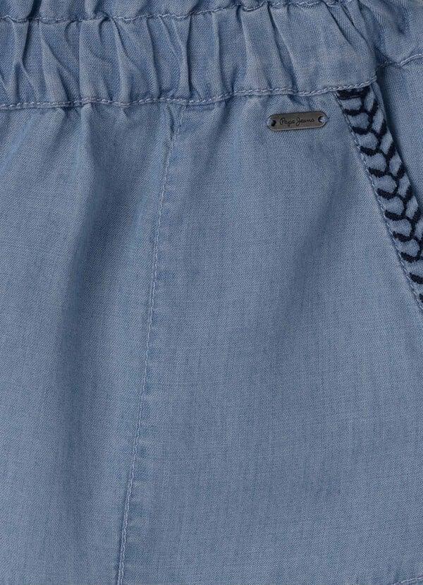 Pepe Jeans Shorts Denim Cintura Elástica