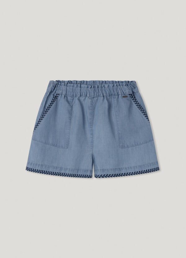 Pepe Jeans shorts denim cintura elástica