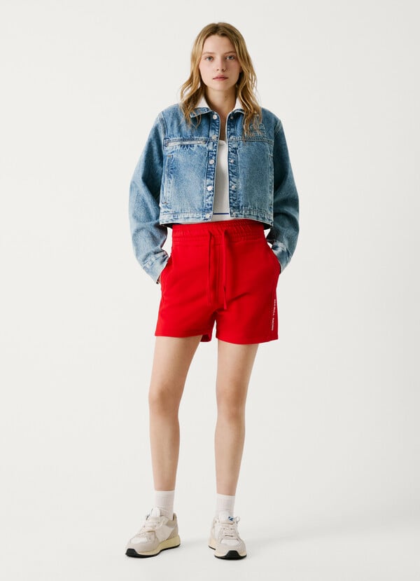 Pepe Jeans shorts felpa cintura ajustable
