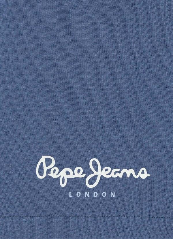 Pepe Jeans Shorts Felpa Logo Estampado
