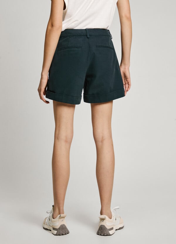 Pepe Jeans Shorts Lona Teñido En Prenda