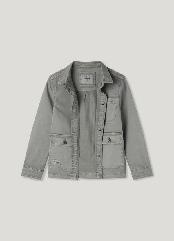 Pepe Jeans Sobrecamisa De Sarga Teñida En Prenda