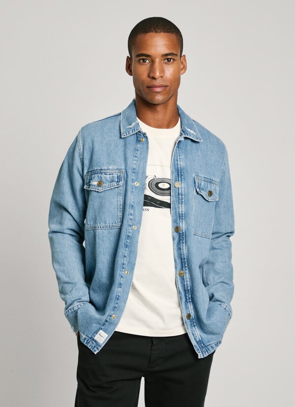Pepe Jeans sobrecamisa denim fit relaxed