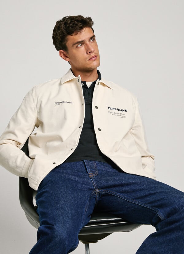 Pepe Jeans sobrecamisa logo bordado fit regular