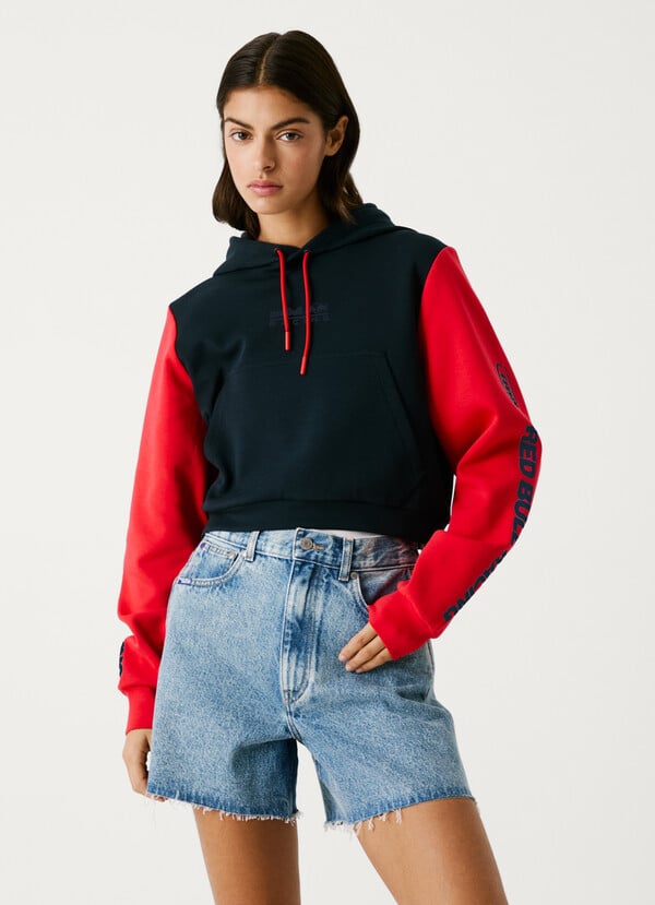 Pepe Jeans sudadera capucha color block