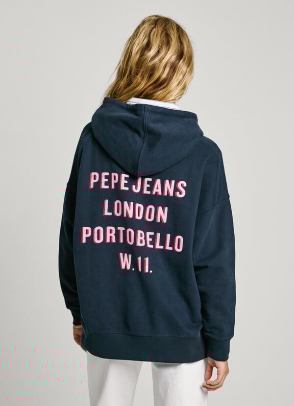 Pepe Jeans Sudadera Capucha Espalda Estampada