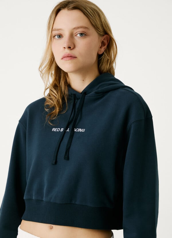 Pepe Jeans sudadera capucha fit cropped