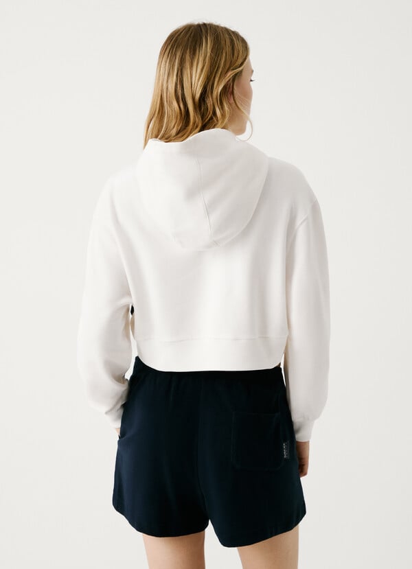 Pepe Jeans Sudadera Capucha Fit Cropped