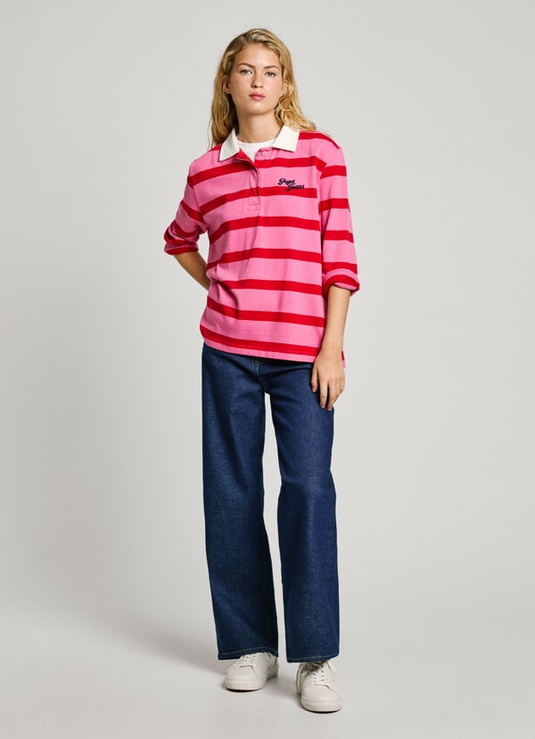 Pepe Jeans Sudadera Cuello Polo De Rayas