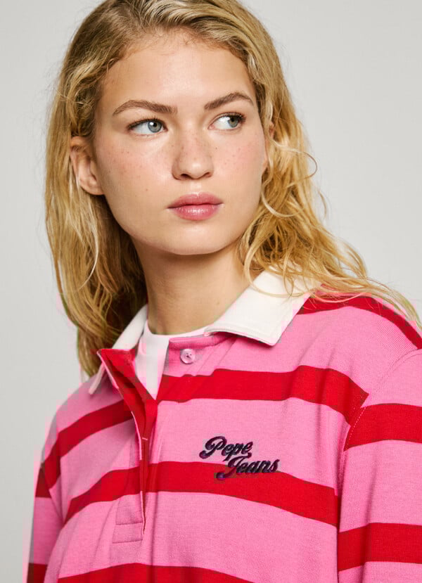 Pepe Jeans Sudadera Cuello Polo De Rayas