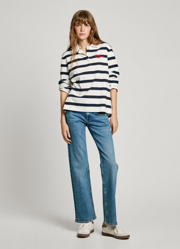 Pepe Jeans Sudadera Cuello Polo De Rayas