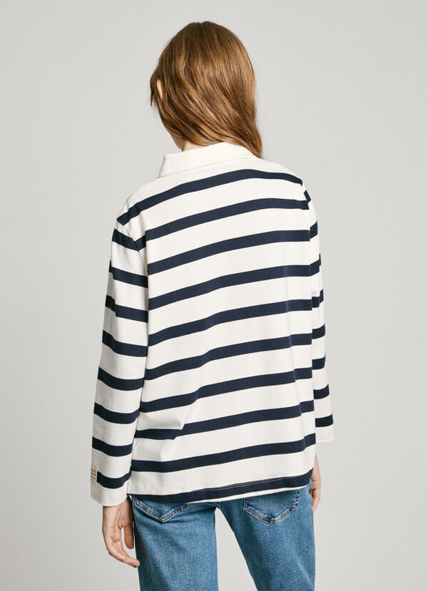 Pepe Jeans Sudadera Cuello Polo De Rayas