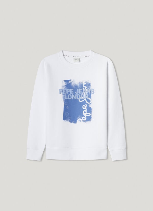 Pepe Jeans sudadera cuello redondo con logo