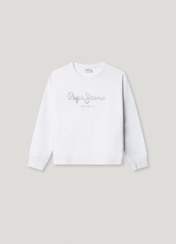 Pepe Jeans sudadera cuello redondo con logo