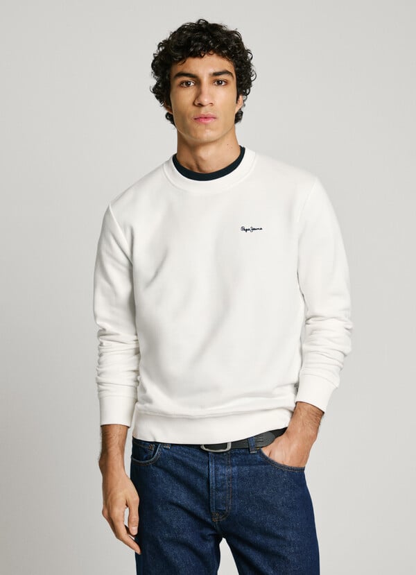 Pepe Jeans sudadera cuello redondo con logo