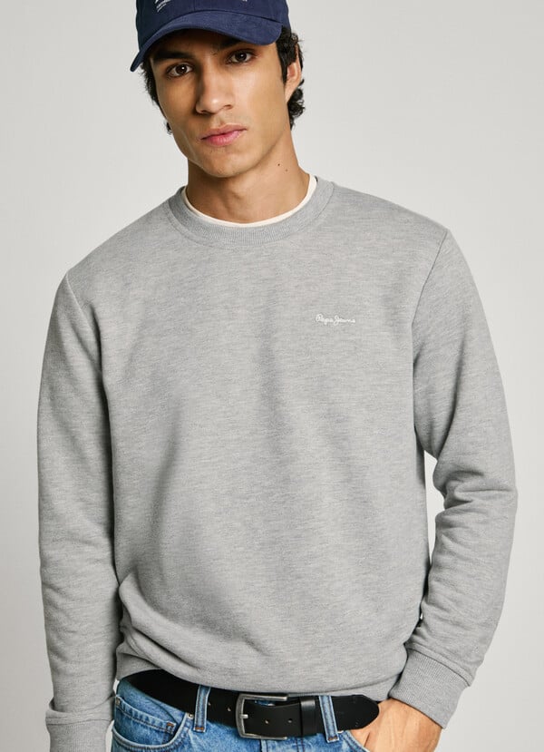 Pepe Jeans sudadera cuello redondo con logo