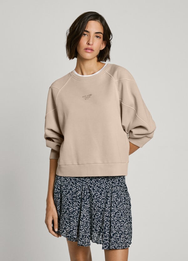 Pepe Jeans sudadera cuello redondo con logo