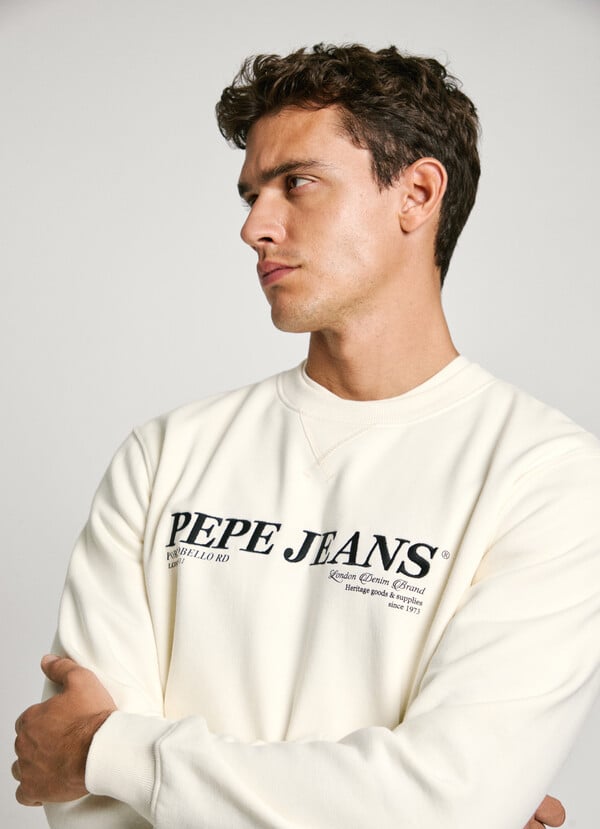 Pepe Jeans sudadera cuello redondo fit regular