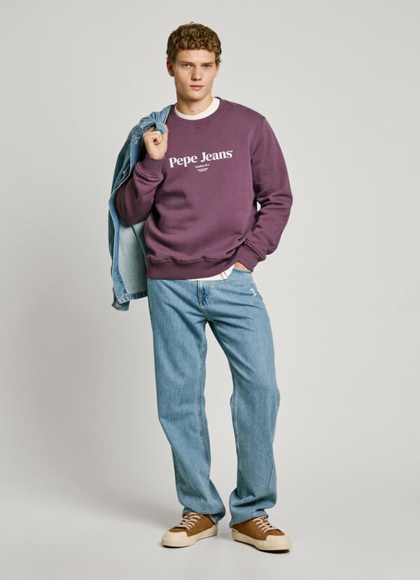 Pepe Jeans sudadera cuello redondo fit regular