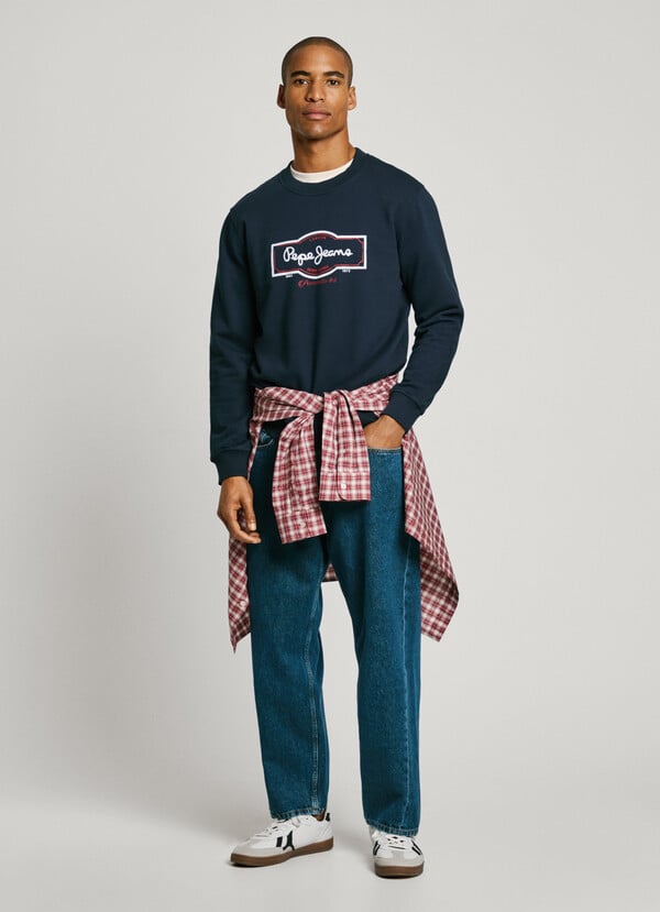 Pepe Jeans sudadera cuello redondo fit regular