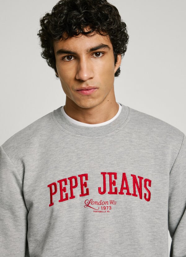 Pepe Jeans sudadera logo bordado fit regular