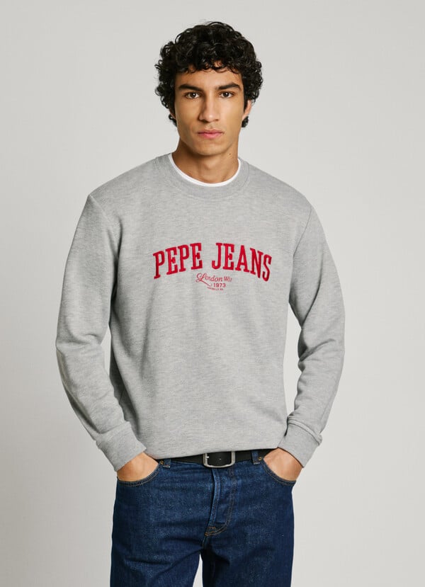 Pepe Jeans Sudadera Logo Bordado Fit Regular